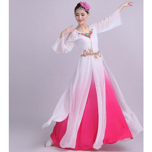 2017 adult autumn new long section Slim was thin dress dress clothing female chorus performing groups