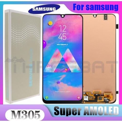 ORIGINAL 6.4'' SUPER AMOLED LCD For SAMSUNG Galaxy M30 2019 Display M305F SM-M305F Touch Screen Digitizer Assembly Replacement