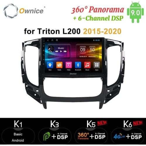 Ownice 360 Panorama Android 10.0.0 Eight Core carplay Car Radio DVD GPS Navi Player dvd 4G DSP Optical for Triton L200 2015-2020