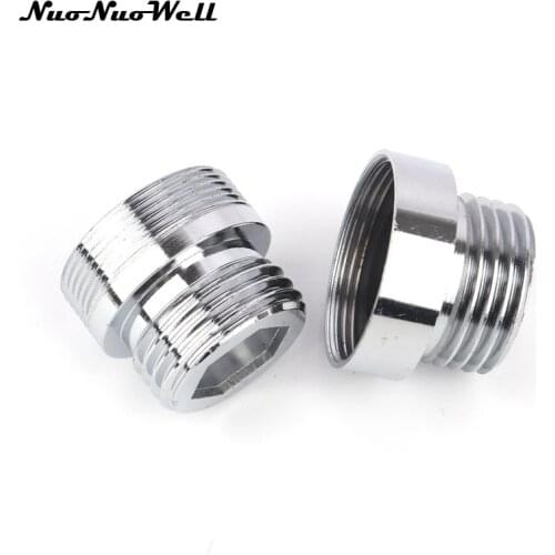 1pc NuoNuoWell Stainless Steel 1/2" to M24 Thread Connector for Water Gun Adapter Faucet Tap Accessories Washing Car Fittings
