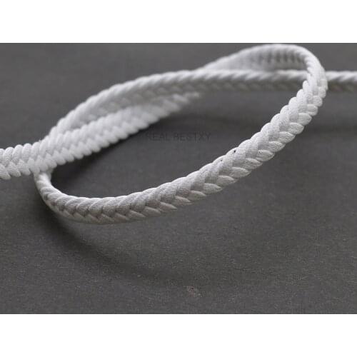 REAL BESTXY 5m/lot 5mm white black Round Leather Cord/Rope/Thread For Bracelets Necklace Making Jewelry DIY PU leather cords