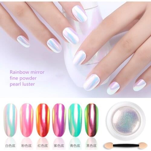 Symphony Shell Powder Mermaid Pearl Mirror Magics Powder Pretty Shimmer Laser Glitters Neon Nail Art Glitter Decoration Dust