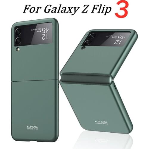 Folding Matte Cover for Samsung Z Flip 3 5G Back Protective Case Shell Bumper For Samsung Galaxy Z Flip3 2021 New Phone Case