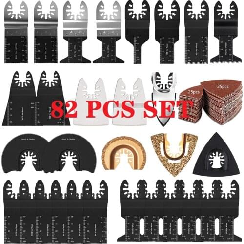 Universal Oscillating Multi Tool Saw Blade Quick Release Dewalt for Renovator Power Tool Professional Wood Cutting 10-120Pcs/Set