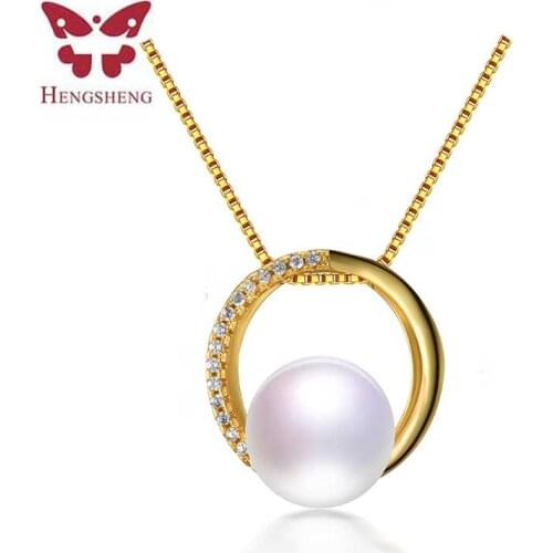 HENGSHENG 2019 New Arrival High Luster Natural Freshwater Pearl Pendants Necklace Women Fashion Pearl Jewelry Best Price