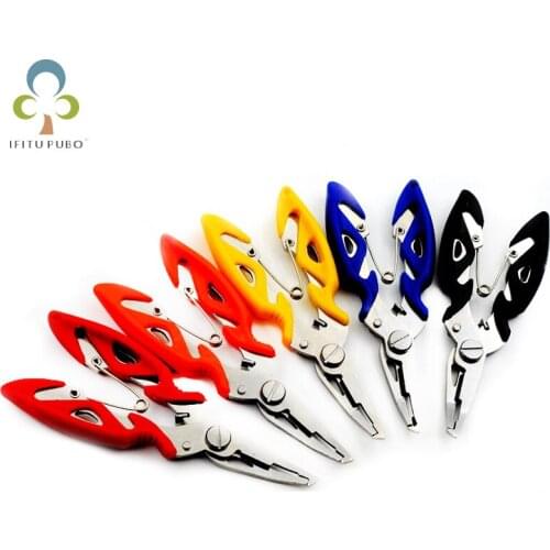 2Pc Fishing Plier Scissor Braid Line Lure Cutter Hook Remover etc. Tackle Tool Cutting Fish Use Tongs Multifunction Scissors YJN