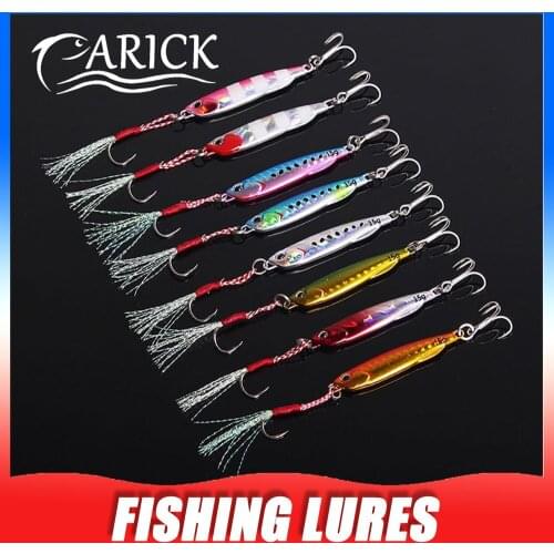 5pcs Luminous Sea Fishing Lure Jigging Sequins Spoon Shore Casting Metal Jig Lure Leurre Seabass iron Plate Wobbler Hard Bait