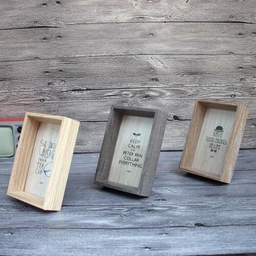 6 Inches Wooden Photo Frame Desktop Decor Fashion Vintage Picture Frame Album Europe Retro Ornaments Home Decoration Craft