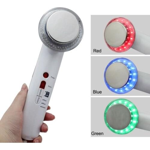 7IN1 1MHz Ultrasonic Massager EMS Photon Face Galvanic Facial Skin Care Ultrasound Body Slimming Therapy Cellulite Wrinkle
