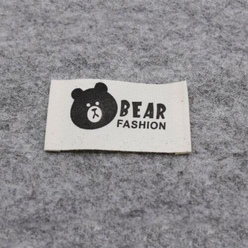 Free shipping cotton printed label for kids/off-white cotton label/garment tag printing/collar label 100 pcs
