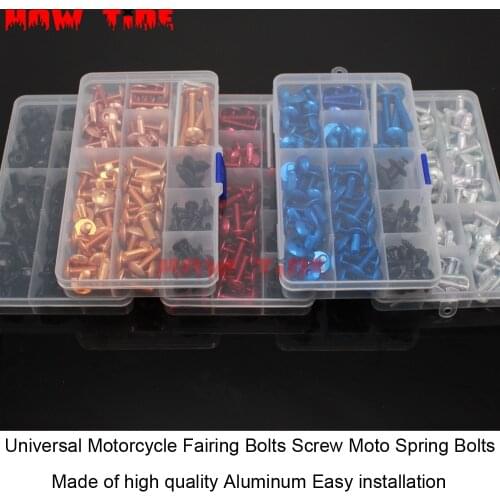 Black silver fairing bolts & nuts fairing screws kit For YAMAHA FZR250 FZR400 FZ6R FJR1300 TZR3XV RZV500 ALL YEARS Fairing bolts