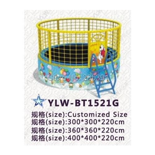 Kids round trampoline jumping structure