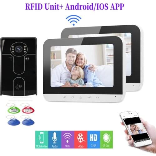 Wifi Home Intercom System Support Multiple Intercom APP Remote Unlock Doorphone Call Panel Kit Recording Smart IP Video Doorbell