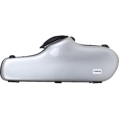 High-end Ee Alto Saxophone Case Fiberglass Hardshell Alto Sax Carrying Case with Strap Handle