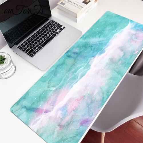 Mouse Pad Gamer Waterproof Large Marble Desk Pad Kawaii Desk Mat Computer Keyboard Table Decoration Cover Gaming Player Mice Mat