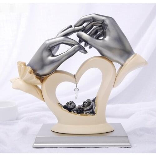 Continental Modern fashion creative character wedding gift love sculpture/statue,New Home Bedroom Decoration Crafts Decorations