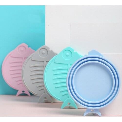 Pet Food Can Lids Universal Silicone Can Lids Covers For Dog Cat Food One Can Cap Fit Most Standard Size Canned Dog Cat Supplies