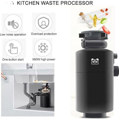 500W Kitchen Food Garbage Processor High Horsepower Copper Motor Air Switch food waste disposer Grinder kitchen appliances