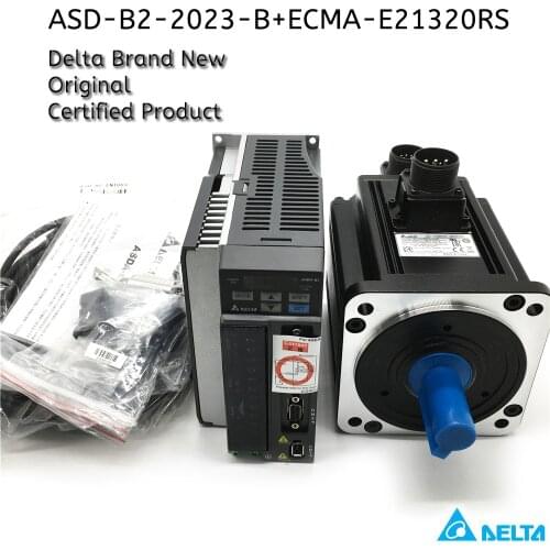 Delta 2KW AC Servo Motor Driver kit 3PH 220V 2000rpm 9.25Nm 130mm ASD-B2-2023-B ECMA-E21320RS ECMA-E21320SS Brake High Inertia