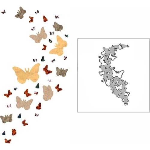 New Dancing Butterflies Craft Embossing Mold 2021 Metal Cutting Dies for DIY Decorative Scrapbooking Album Card Making No Stamps