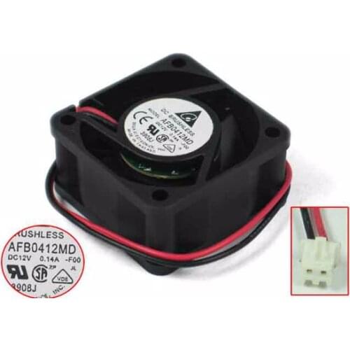 Delta Electronics AFB0412MD S126 DC 12V 0.14A 40x40x20mm Server Cooling Fan