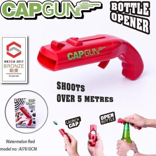 Can Opener Spring Cap Catapult Launcher ShotGun Shape Bar Tool Drink Shooter Beer Bottle Opener Creative Kitchen Accessorie Gift