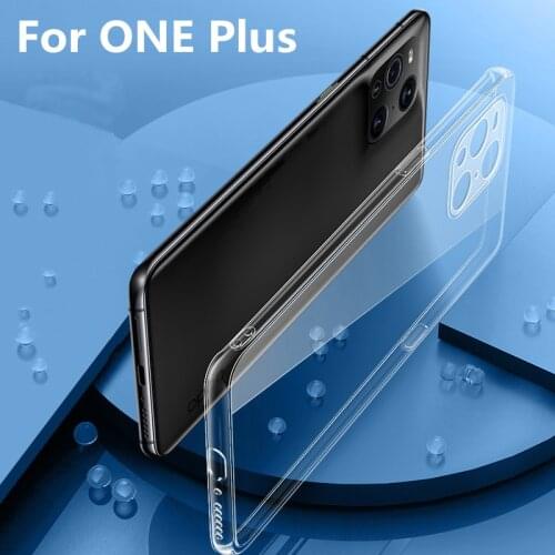 Simple Shockproof Bumper Clear Soft TPU Silicone Phone Case For One Plus 9 9 Pro 8 8T Nord Ultrathin Protection Back Cover Coque