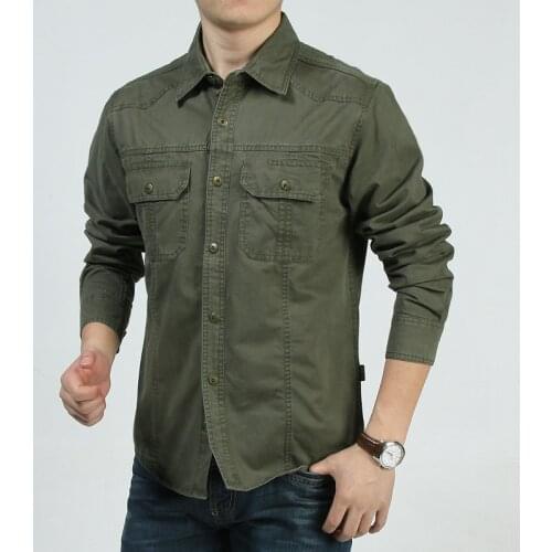 Qiqichen Men's Cotton Shirts