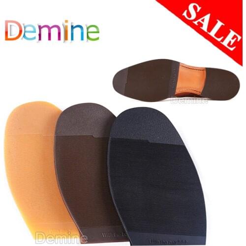 Rubber Shoe Soles Repair for Men Leather Shoes Anti Slip Ground Grip Half Outsoles Replacement DIY Mat Cushion Forefoot Pad Sole
