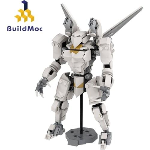 Buildmoc Motivable Mecha Engel-01 MK-II Action Figure Mechanical Robot Building Blocks Bricks Ideas Assemble Toys New Year Gifts