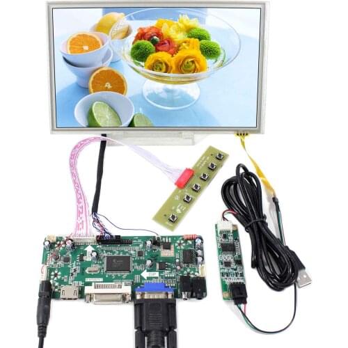 8.9" 40pins LVDS Connector 1024x600 LTN098NT01 N089L6 Resistive Touch Panel LCD Screen HD MI DVI VGA Controller Board