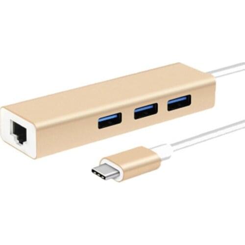 USB3.0 HUB Type-C USB-C to USB3.0 RJ45 Gigabit PD Hub for Macbook Pro HP DELL Surface Samsung Dock Laptop