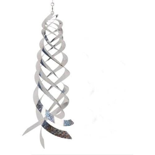 Bird Repellent Device Spiral Reflective Decoration Polyester Suspended Garden Supplies High Quality Film Rotator
