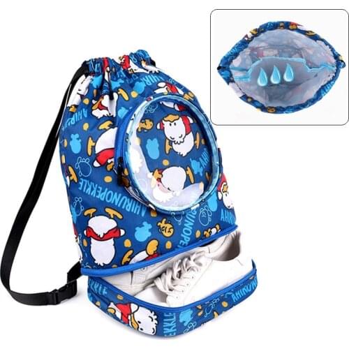 Waterproof Childrens Drawstring Sports Backpack Beach Travel Luggage Handbag Weekend Swimming Training Gym Bags For Shoes