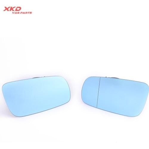 2pcs Left and Right Blue Heated Mirror Glass Power For V-W J-etta Bora Golf MK4 Passat B5 Sharan