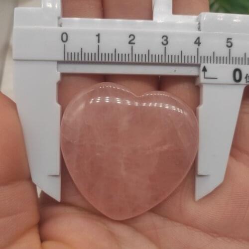 1pcs Natural Rose Crystal Heart Pink Quartz gemstone Heart-shaped Crystals Healing Gift
