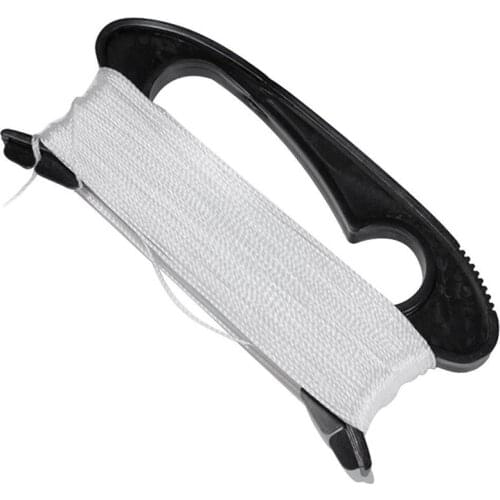 100M Kite Line Board Flying Tool Sturdy And Durable Black Long Board With Line D Shape Childrens Reel Outdoor Kite Accessories