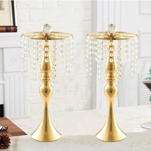12pcs )Wedding decoration crystal table centerpiece flower stand Event&Party Decoration senyu01289