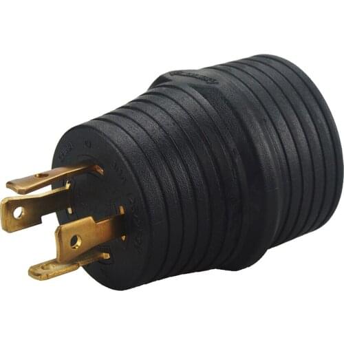 [14-30P to TT-30R] Plugrand Generator to 30Amp RV Camper Adapter, (NEMA L14-30P to TT-30R) Generator RV Power Adapter