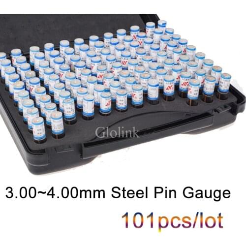 3.00~4.00mm Steel Pin Gauge Pin measure gauge hole Measuring Tool,101pcs/box,Measure Hole Spacing