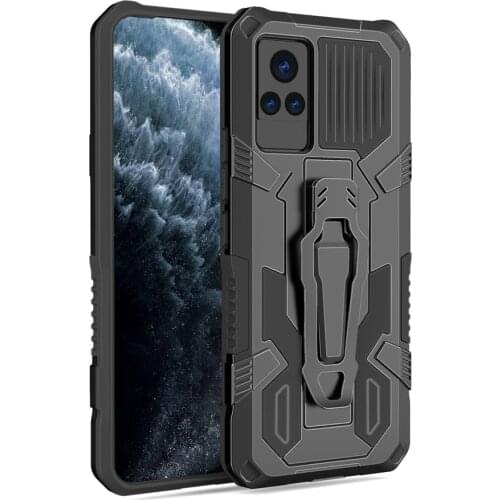 Armor Case For Vivo V21 Case Vivo V 21 Shockproof Belt Clip Holster Cover For Vivo V21 V 21 Back Cover For Vivo V21 5G Funda