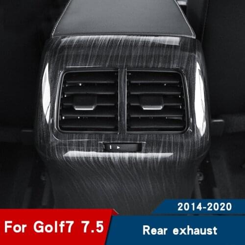 Golf 7 carbon fiber car sticker golf7 chrome rear air conditioning air outlet decorative frame golf mk7 variant