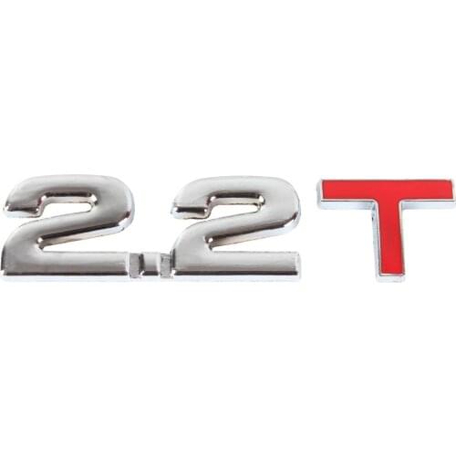 BBQ@FUKA Auto 3D Metal 2.2T Turbo Engine Rear Trunk Emblem Decal Car Sticker Fit For Toyota Carola Camry Cruze BMW M3 M5 X3 X5