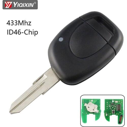 YIQIXIN Remote Car Key Fit For Renault Clio II Master Twingo Kangoo Megane Scenic 1 2 3 Laguna Espace Trafic 1 Button Blade Chip