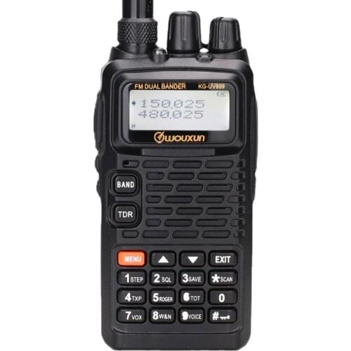 WOUXUN KG-899 HAM Transcever VHF& UHF 70cm & 2 Meter CTCSS & DCS Scanner Two Way Radio Superheterodyne Receiver