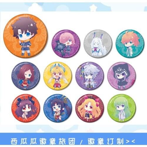 Fate Grand Order fgo front F2 model Super Cute Styles boon anime badges Brooch Round Pins