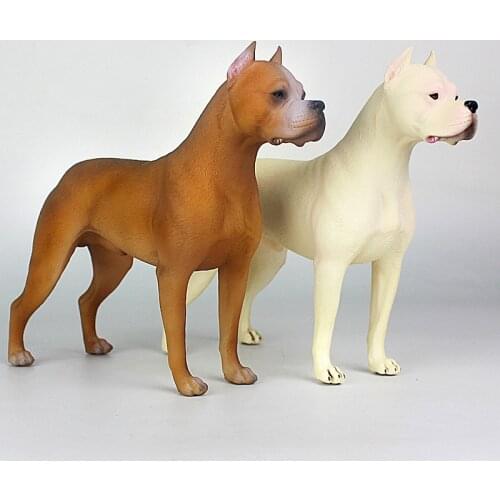 Large Size Dogo Argentino Simulation Animal Model Action Figure Toys Children Kids Gift Collection Dog Model Figures
