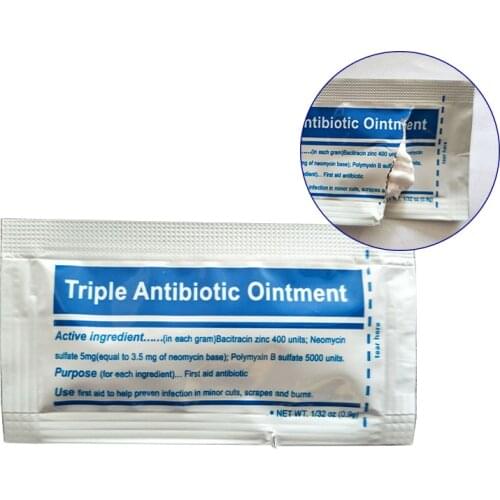 0.9g/Pack Triple Antibiotic Ointment Gel for Burns First Aid Kit Accessories Dressing Burn Cream Wound Care Anti-infection