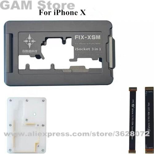 IPhone X/XS/XS Max Layering Motherboard Tester 3 in 1 2-in-1 PCB Mainboard Holder iSocket Fixture Jig Upper Layer Testing Machin