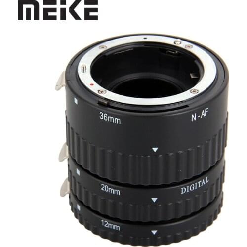 Meike Auto Focus Metal AF Macro Extension Tube Set for Nikon D7100 D7000 D5100 D5300 D3100 D800 D750 D600 D90 D80 DSLR Camera